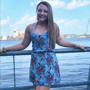 Aeropostale Blue Floral Dress